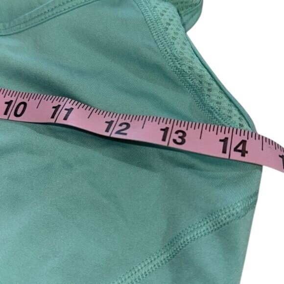 Danskin Now Womens Fitted Racerback Tank Top M Teal Polyester/Spandex Athletic W - Picture 9 of 9